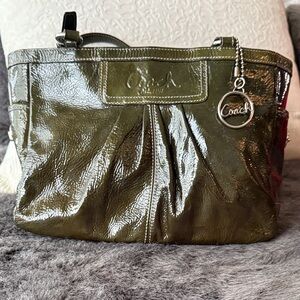 Coach Shiny Olive Shoulder Bag